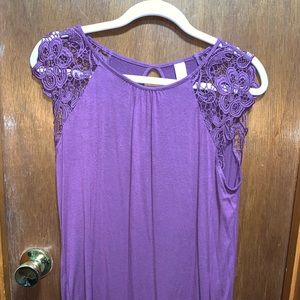 Purple Lacey tank